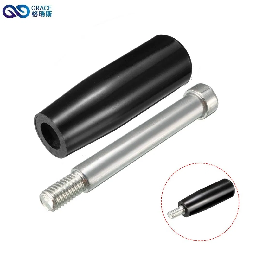 Black Hex Socket Head to 6mm Male Thread Revolving Handle