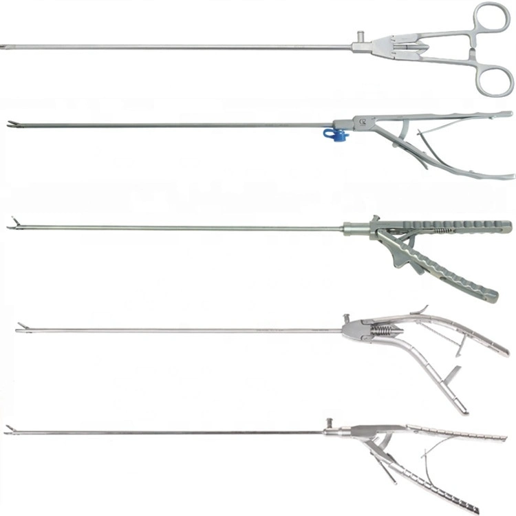 CE Approved Stainless Steel Surgical Instrument Left Curved Light V Shaped Needle Holder