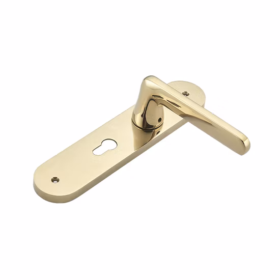 Poignée de serrure de porte en alliage de zinc à mortaise moderne