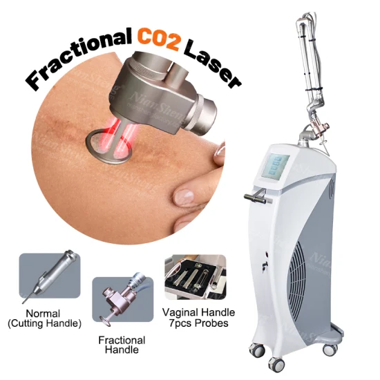 Machine fractionnée médicale professionnelle de laser de CO2 de tube en métal du laser 60W RF de CO2